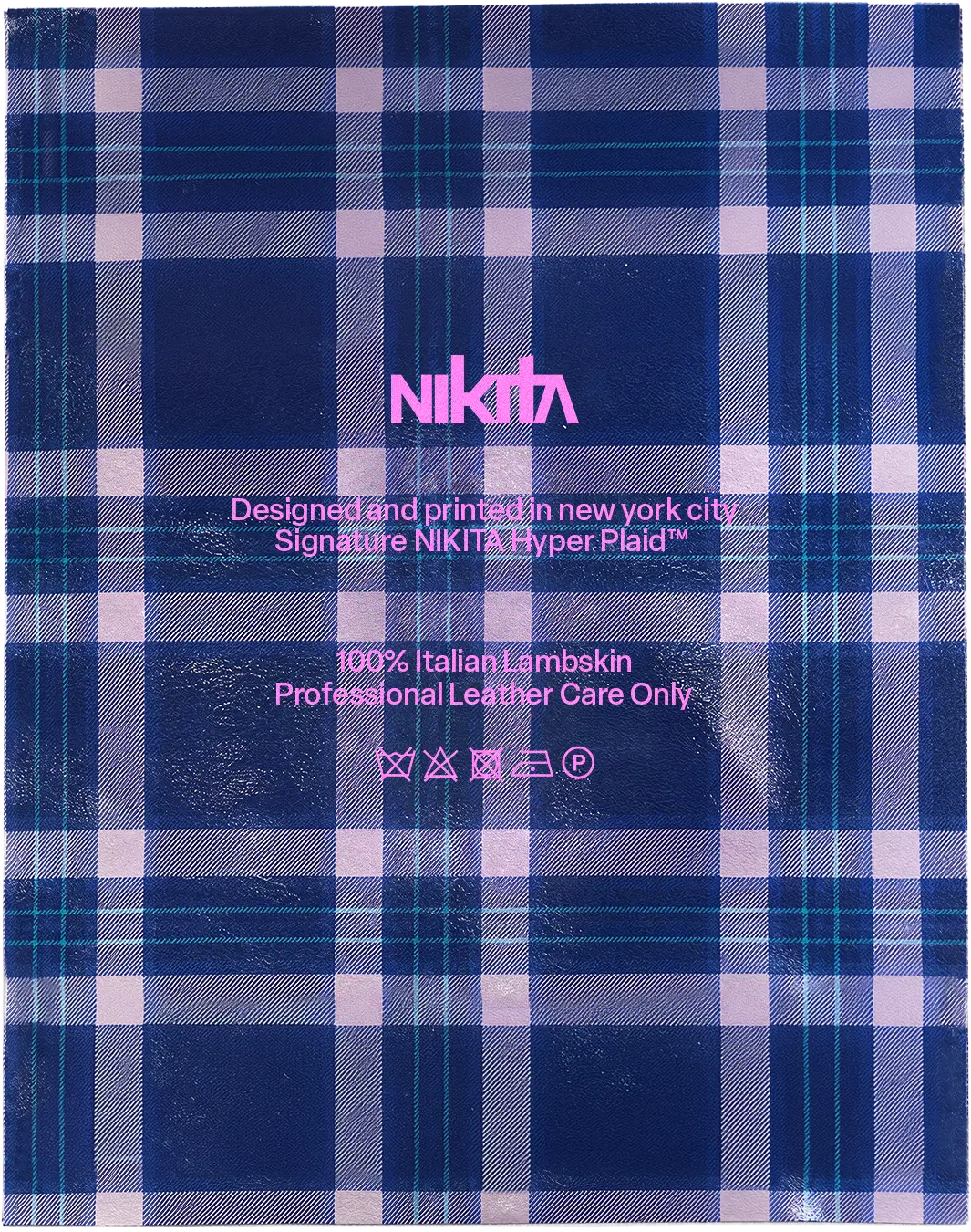 Signature NIKITA Hyper Plaid fabric swatch