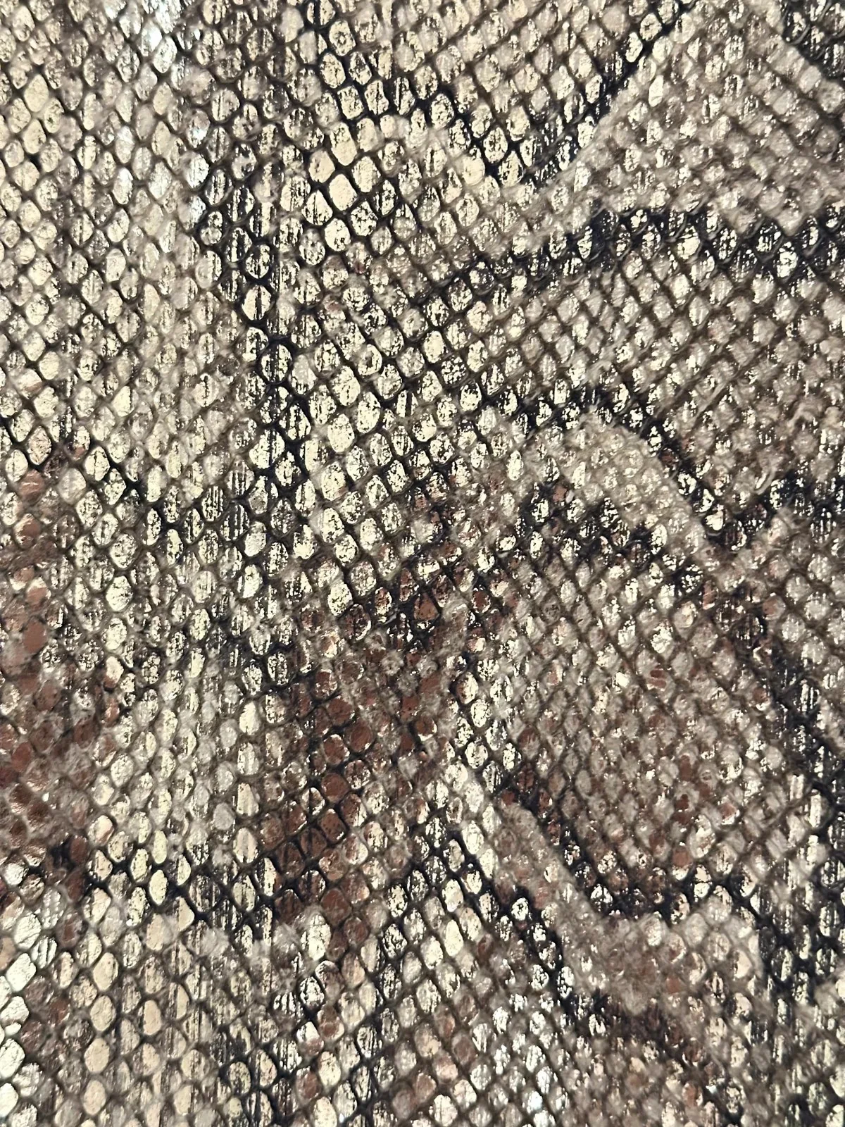 Python-Embossed Lambskin